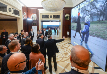 Opening of the Russian War Crimes Exhibition during Informal YES Gathering "One Year - Stay in Fight"