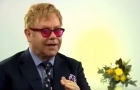 Elton John speaking to the BBC